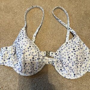 Bikini top purple an blue flowers